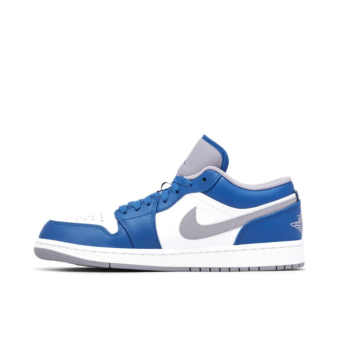 AIR JORDAN 1 LOW WHITE BLUE GREY