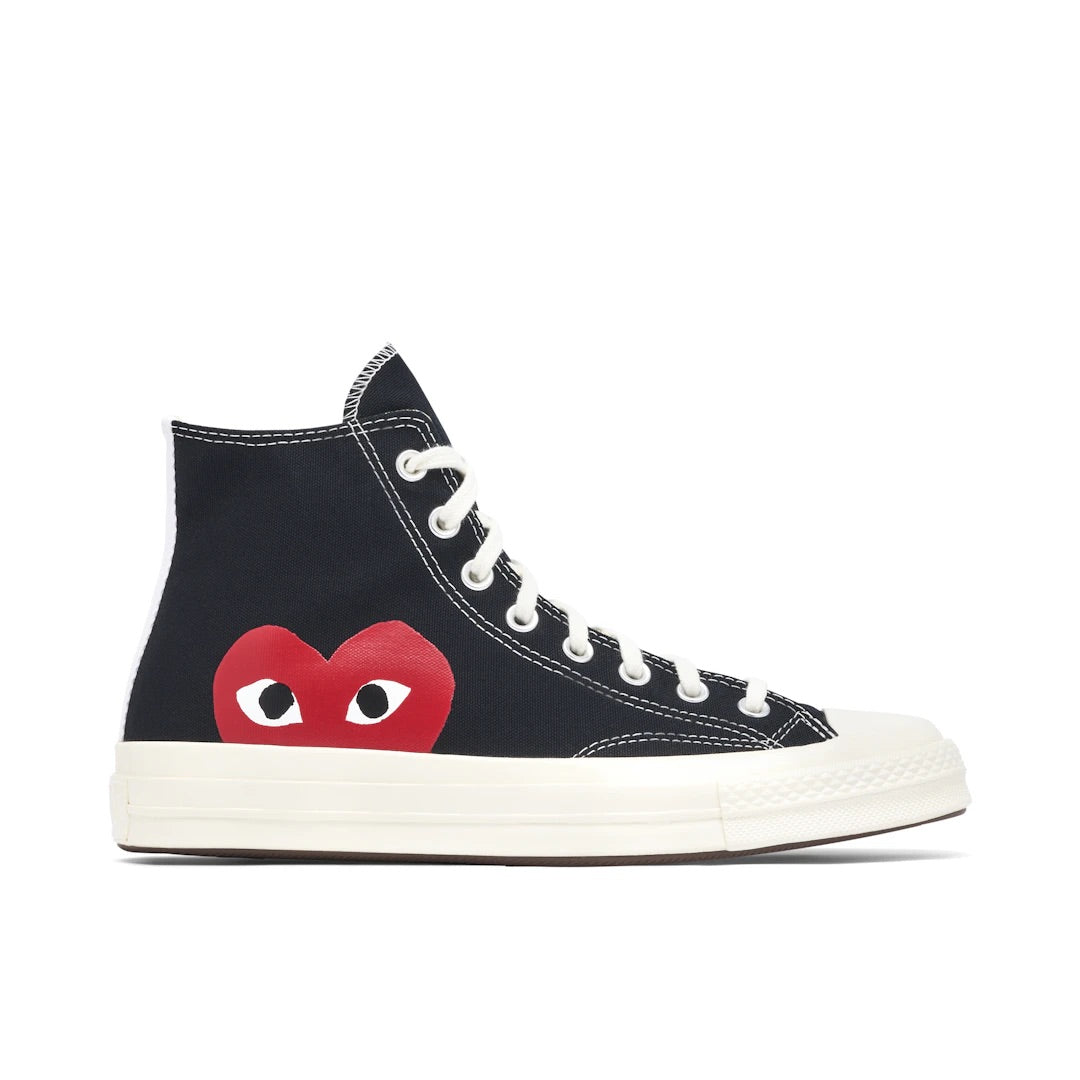 CONVERSE CHUCK TAYLOR ALL STAR 70 HI X COMME DES GARÇONS PLAY BLACK