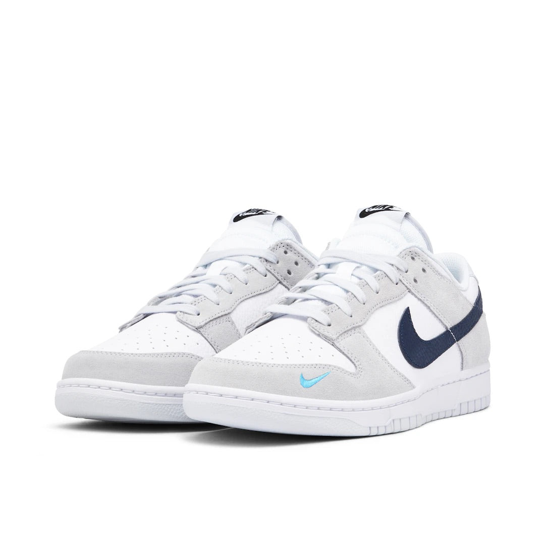 NIKE DUNK LOW MINI SWOOSH GREY NAVY