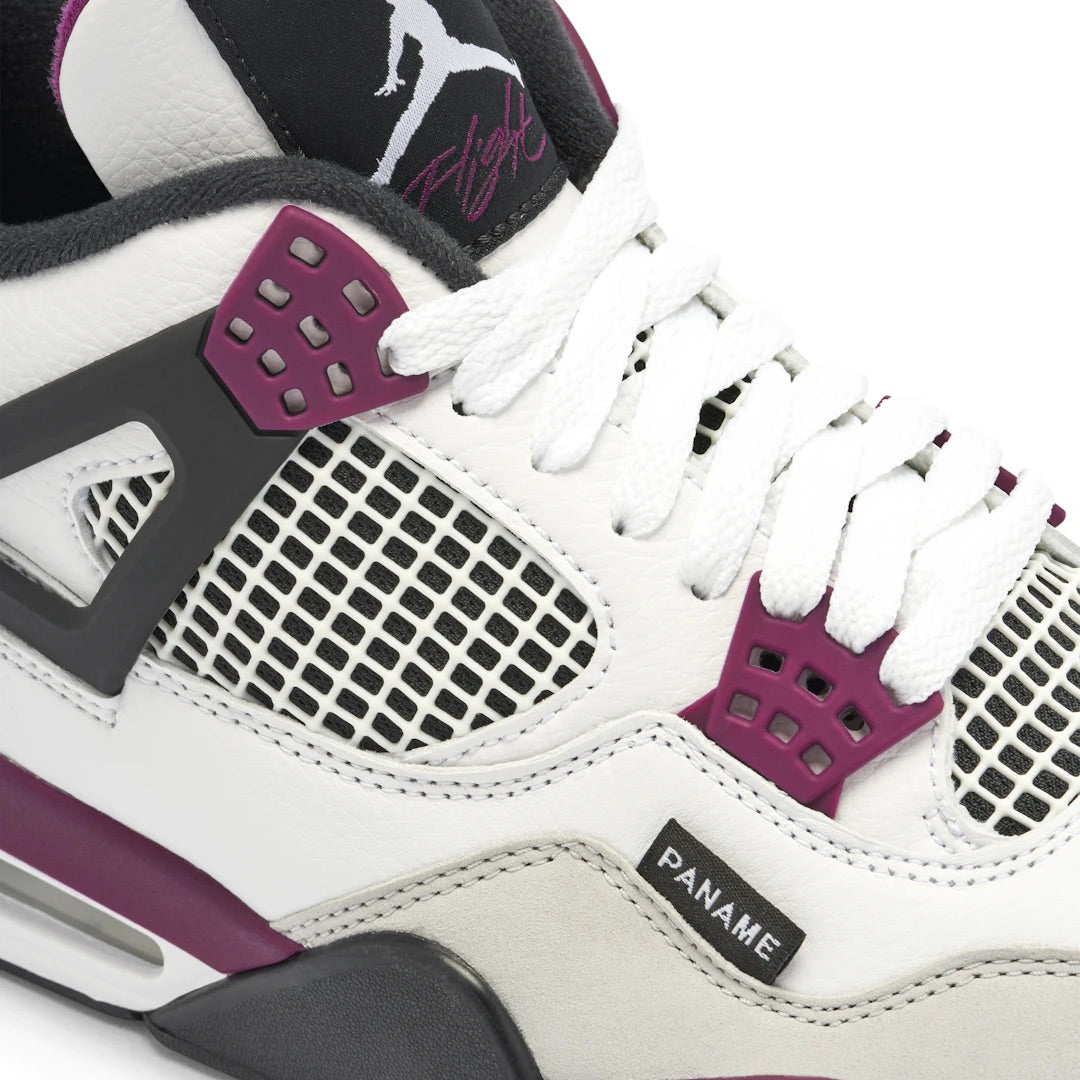 AIR JORDAN 4 X PSG WHITE NEUTRAL GREY BORDEAUX