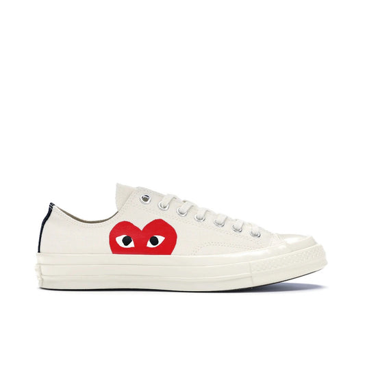 CONVERSE CHUCK TAYLOR ALL STAR 70 OX COMME DES GARCONS PLAY WHITE