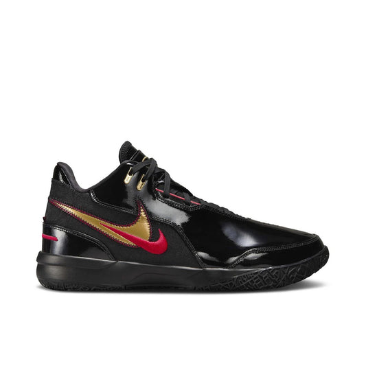 NIKE ZOOM LEBRON NXXT GEN AMPD BLACK UNIVERSITY RED GOLD