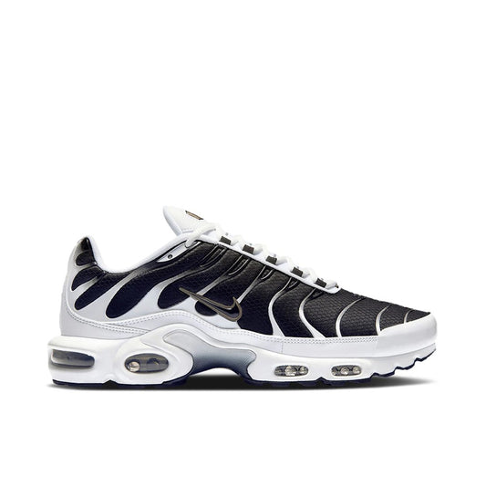 NIKE AIR MAX PLUS WHITE BLACK METALLIC PEWTER