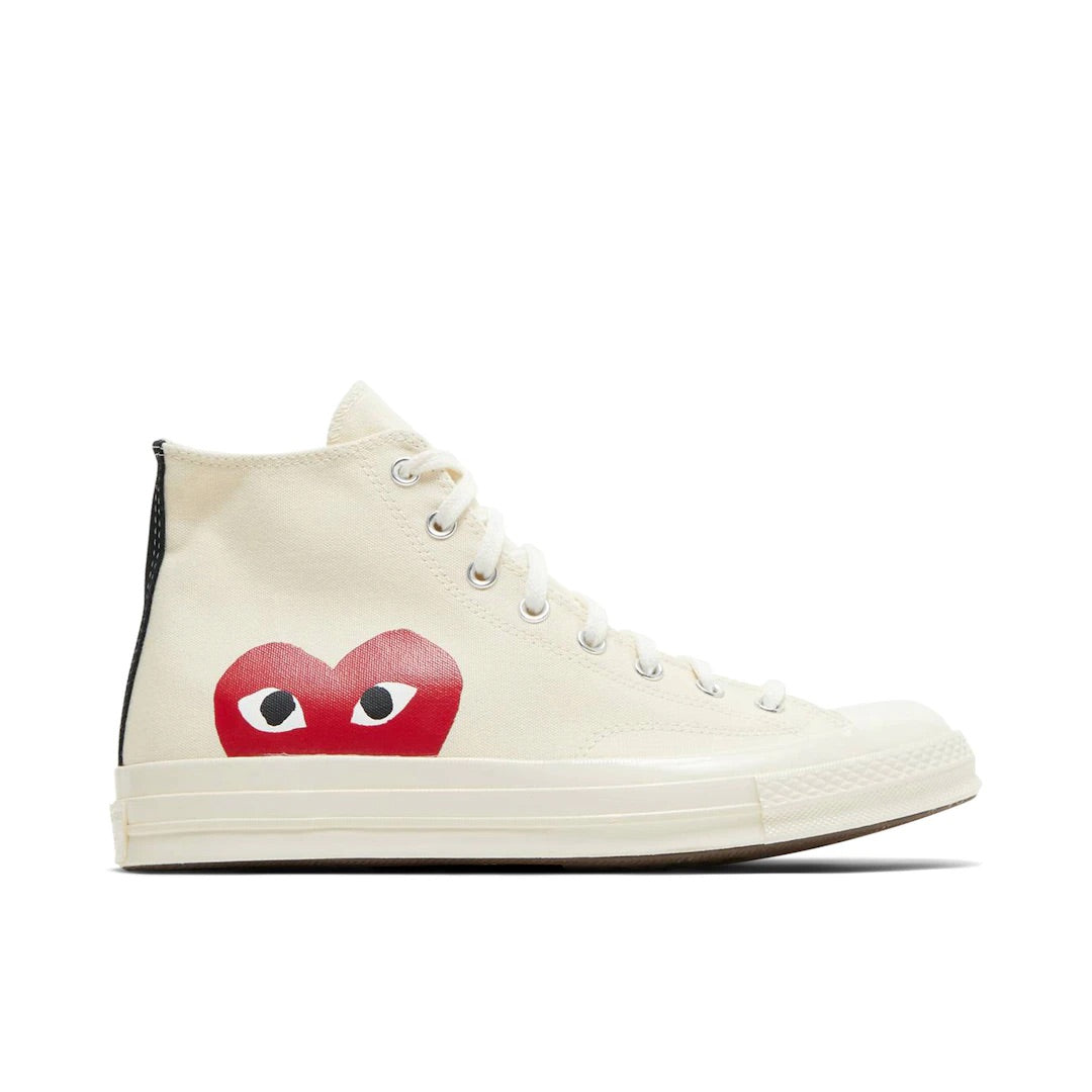 CONVERSE CHUCK TAYLOR ALL-STAR 70 HI X COMME DES GARÇONS PLAY WHITE