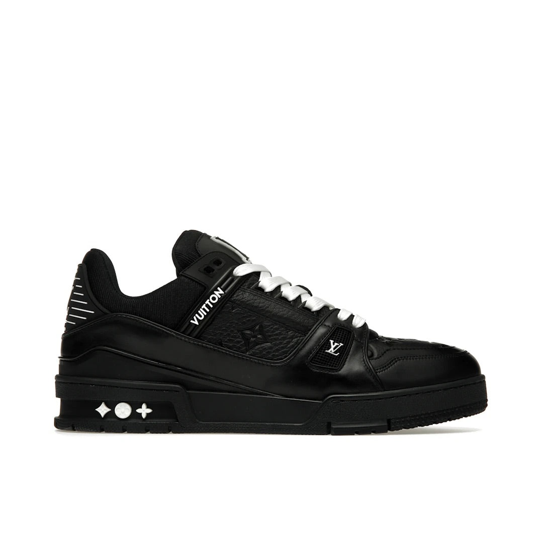 LOUIS VUITTON TRAINER EMBOSSED MONOGRAM BLACK