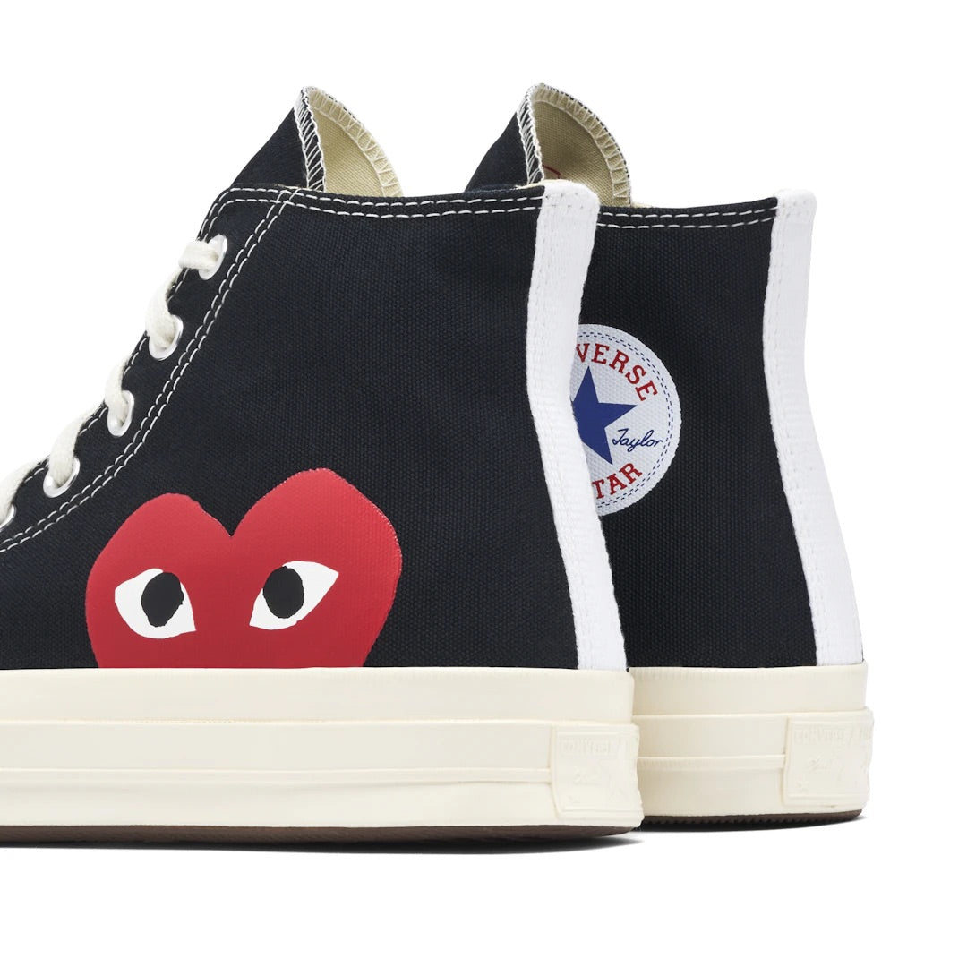 CONVERSE CHUCK TAYLOR ALL STAR 70 HI X COMME DES GARÇONS PLAY BLACK