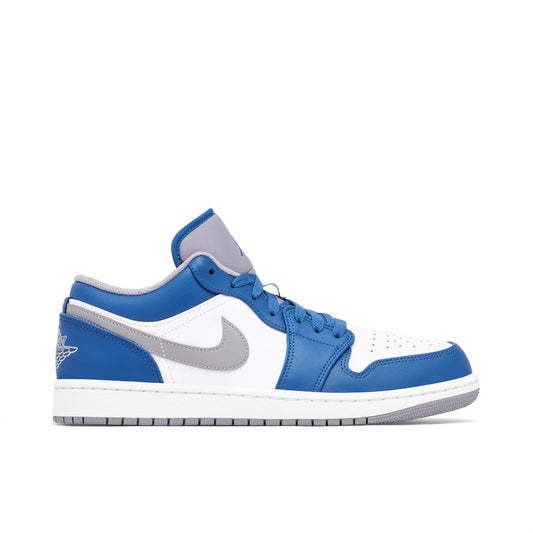 AIR JORDAN 1 LOW WHITE BLUE GREY