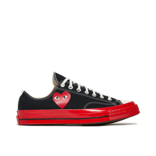 CONVERSE CHUCK TAYLOR ALL-STAR 70 OX X COMME DES GARÇONS PLAY BLACK RED MIDSOLE