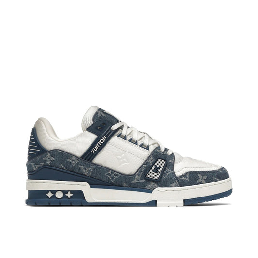 LOUIS VUITTON LV TRAINER DENIM MONOGRAM BLUE