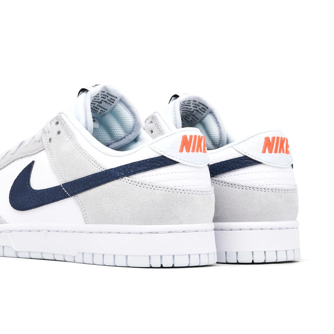 NIKE DUNK LOW MINI SWOOSH GREY NAVY