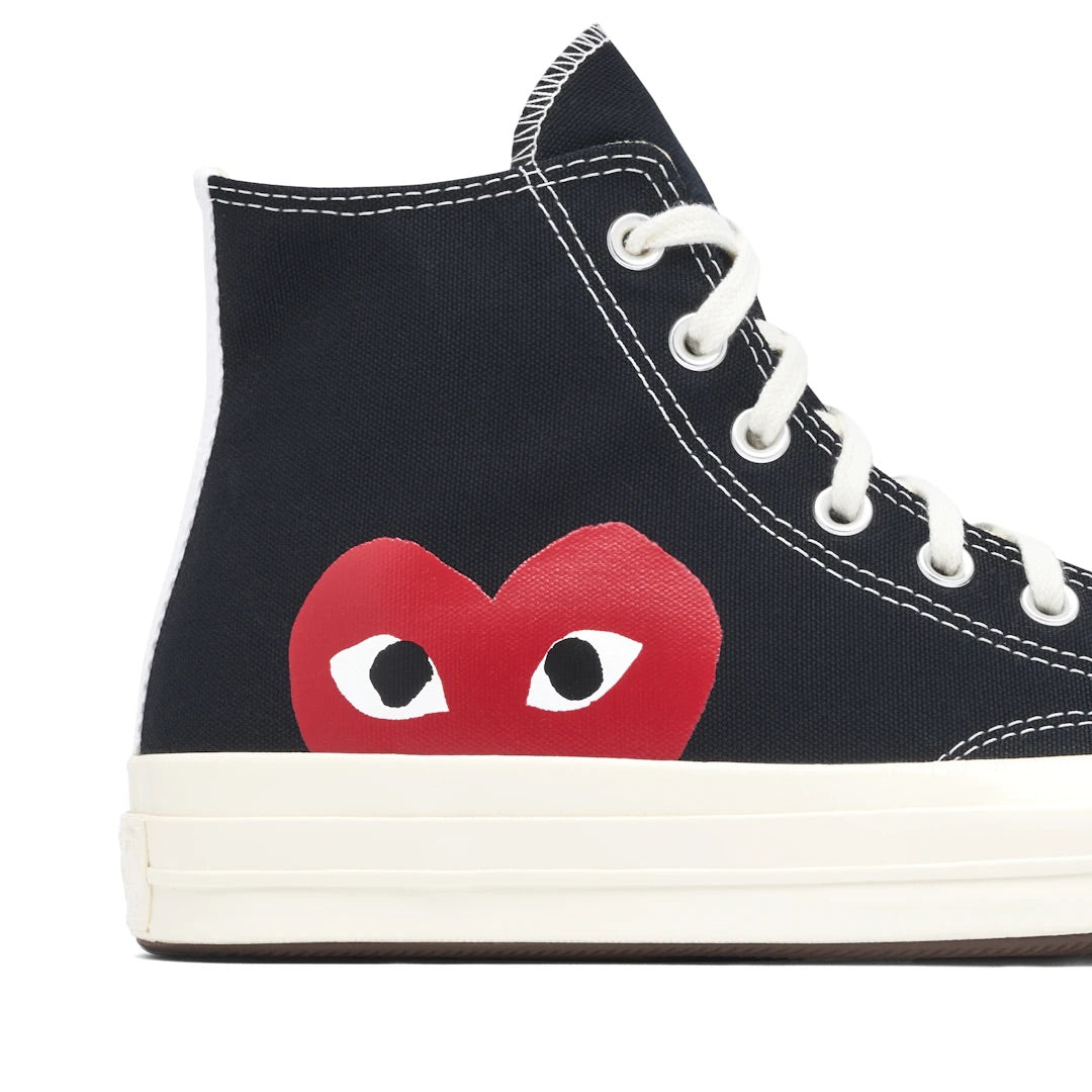 CONVERSE CHUCK TAYLOR ALL STAR 70 HI X COMME DES GARÇONS PLAY BLACK