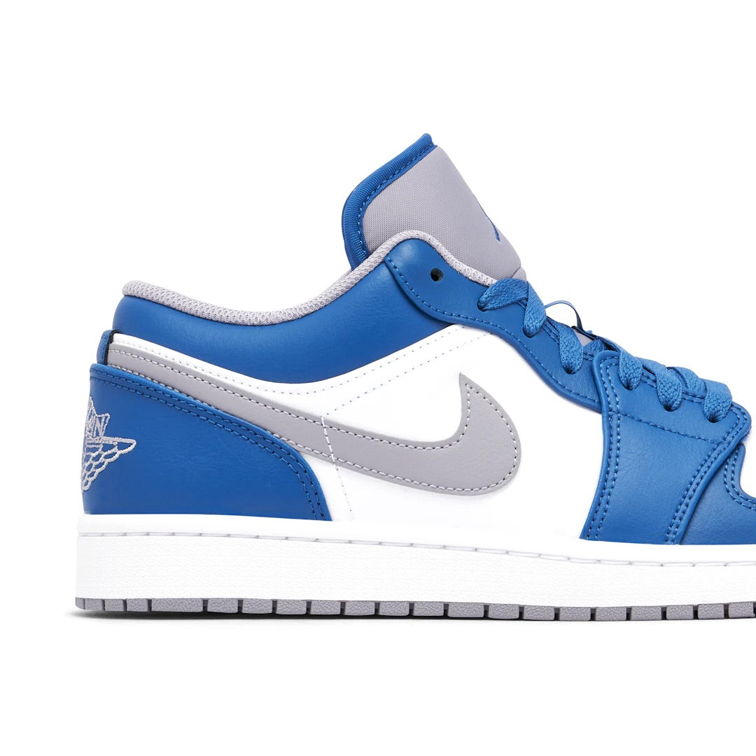 AIR JORDAN 1 LOW WHITE BLUE GREY