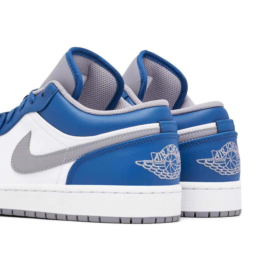 AIR JORDAN 1 LOW WHITE BLUE GREY