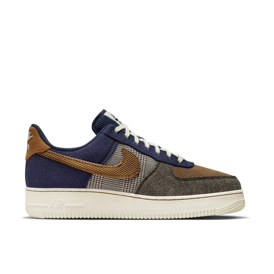 NIKE AIR FORCE 1 LOW PRM MIDNIGHT NAVY BROWN